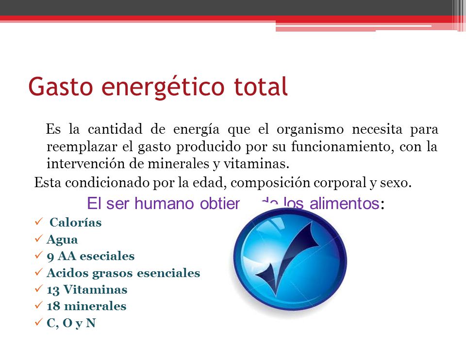 Que es gasto energetico